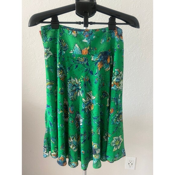89th & Madison Green Floral Midi Skirt - Size 10! - Picture 1 of 7